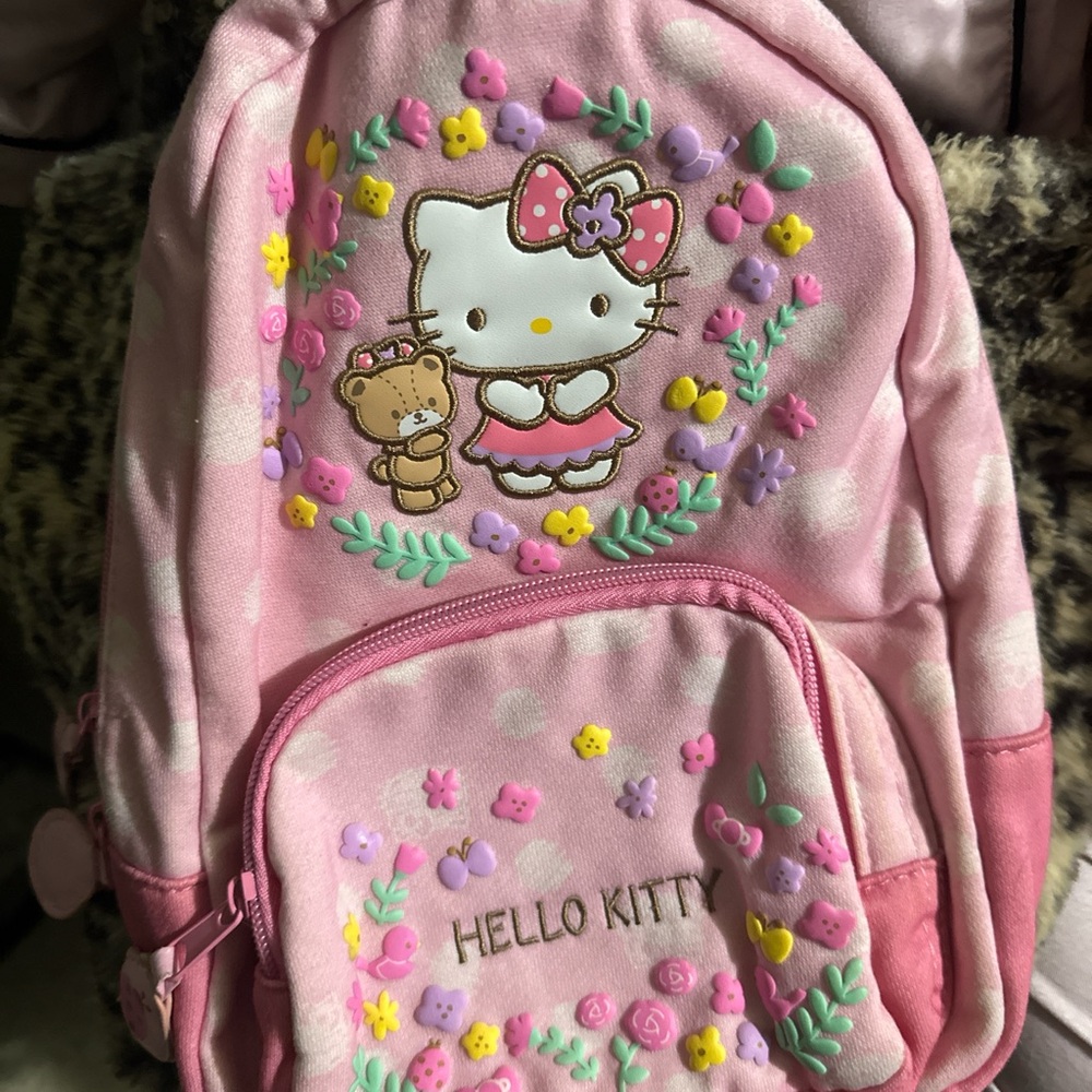 Pink hello kitty kids mini backpack